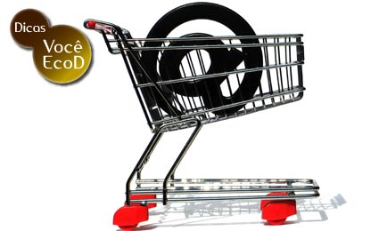 Use a internet para fazer as compras de supermercado