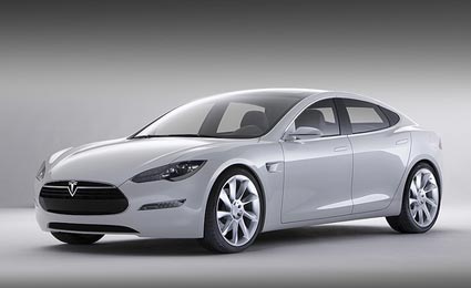 A Tesla anuncia a produção de carro elétrico em larga escala