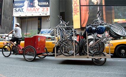 Projeto quer incentivar o uso de bikes como transporte de mercadorias