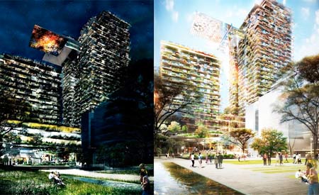 Maior jardim vertical do mundo cobre 50% de fachada de edifício na Austrália