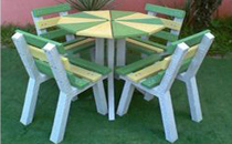 Conjunto de mesa e cadeiras para jardim